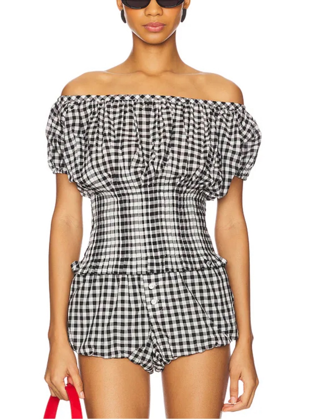Cider Blouse in Black Gingham
Frankies Bikinis